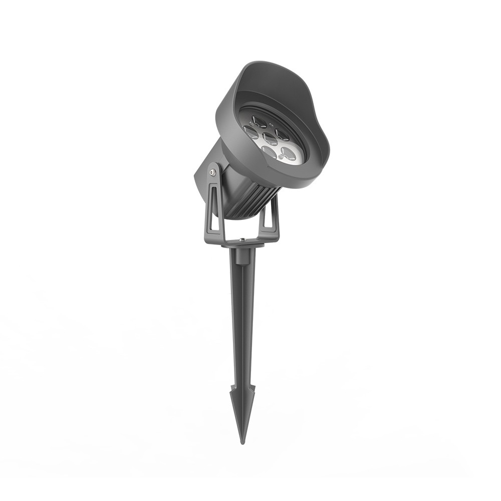 Reflektor LED Cobra 6W ciemnoszary 3000K IP65 IK08 Iberlamp Reflektor LED z pikietą LED Cobra 6W IK08