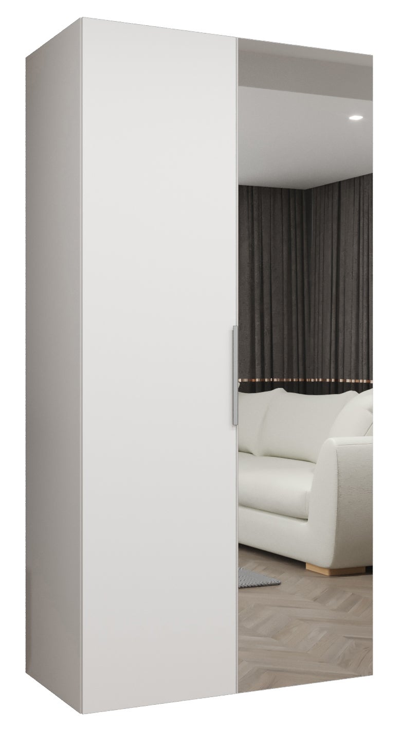 Szafa uchylna otwierana Marbella 2 100 x 52 x 202 cm biały + u. kaszmir Abiks Meble