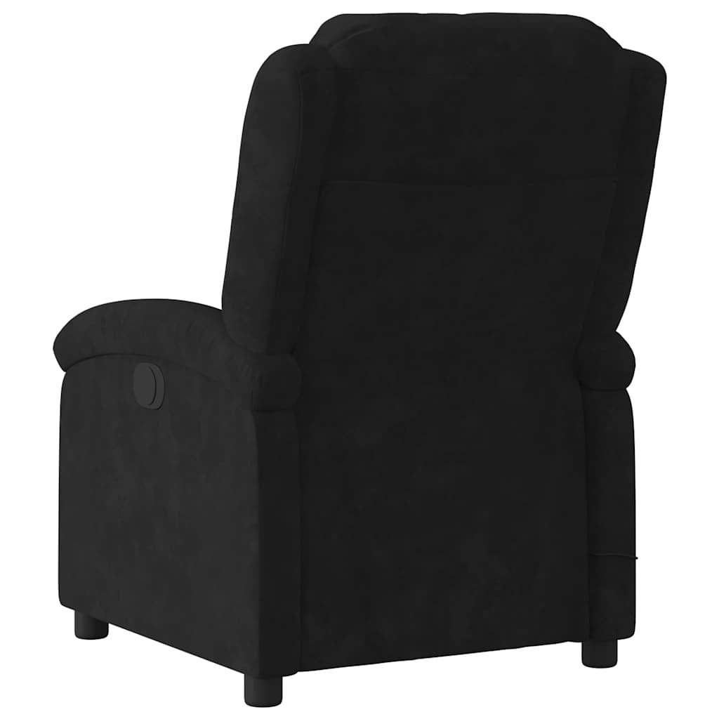 Fauteuil de massage inclinable noir velours vidaXL - 5
