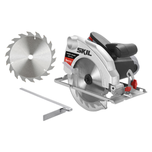 Mini Scie Circulaire HYCHIKA - 500W, 4500 Tr/min - Avec 3 Lames Pour Bois, Métal, Carrelage - Guide Laser Inclus