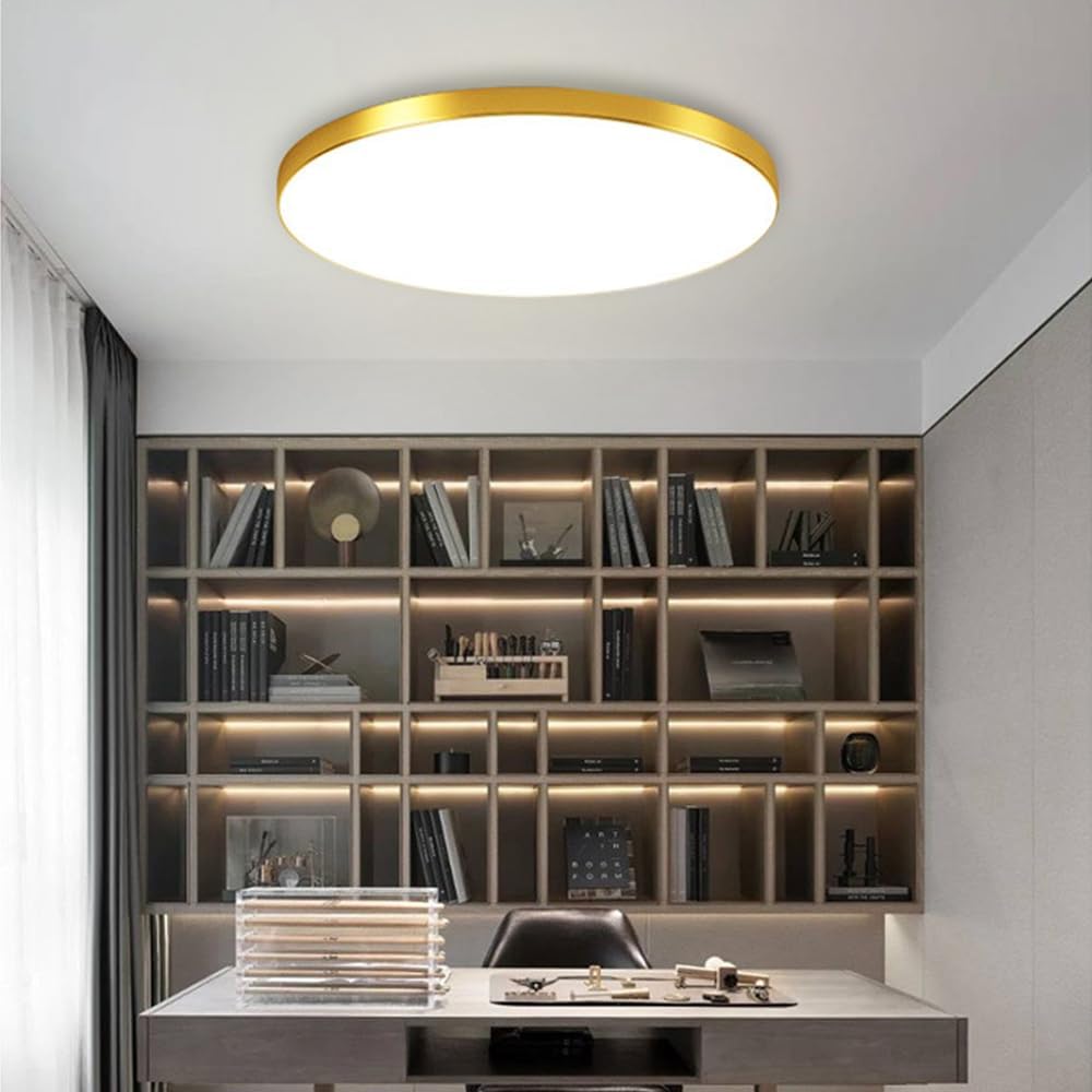Plafoniera LED Dimmerabile 30W 4000LM Con Telecomando: Temperatura Colore Regolabile, IP54, Nero - 4