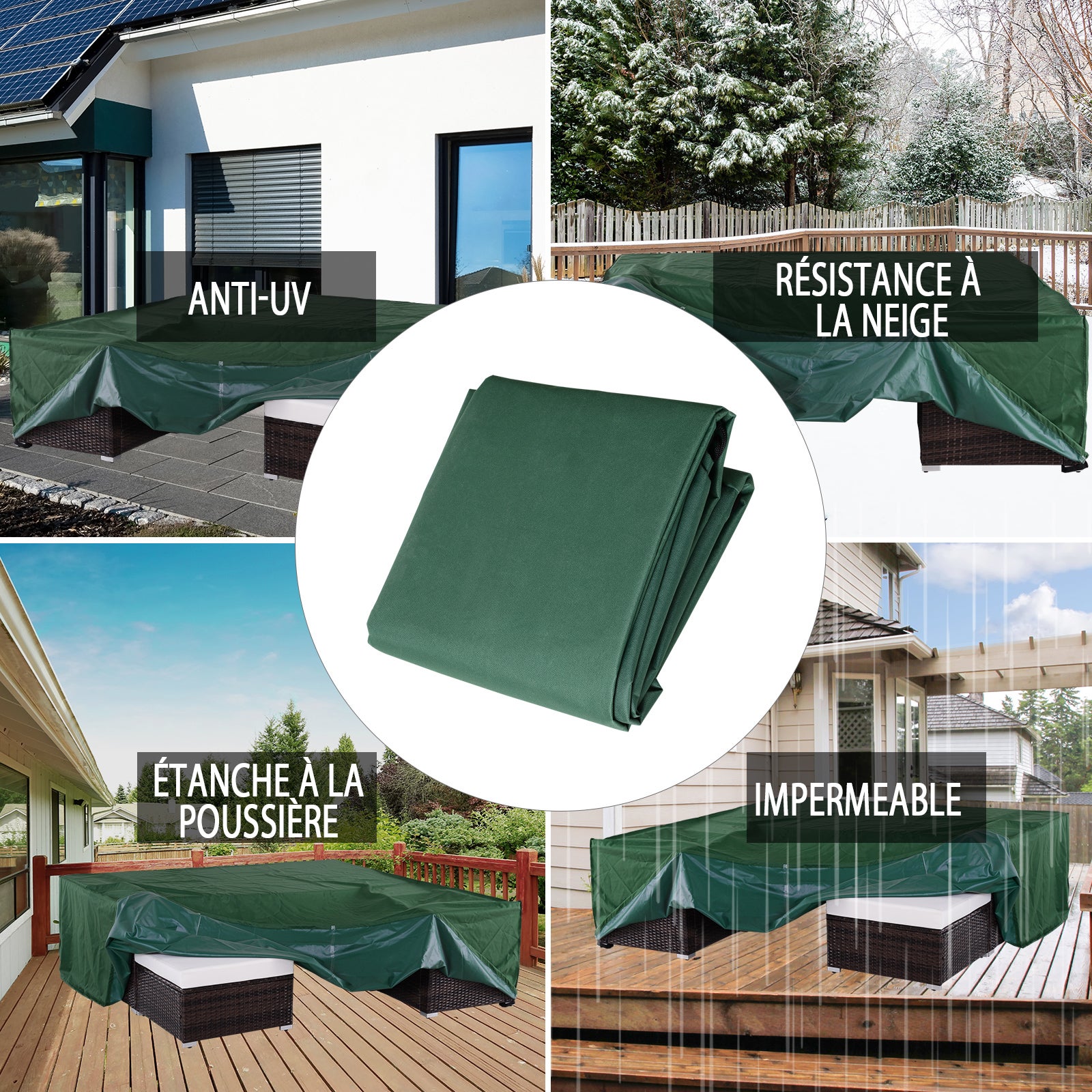 Housse de protection Tissu Oxford Outsunny - 6
