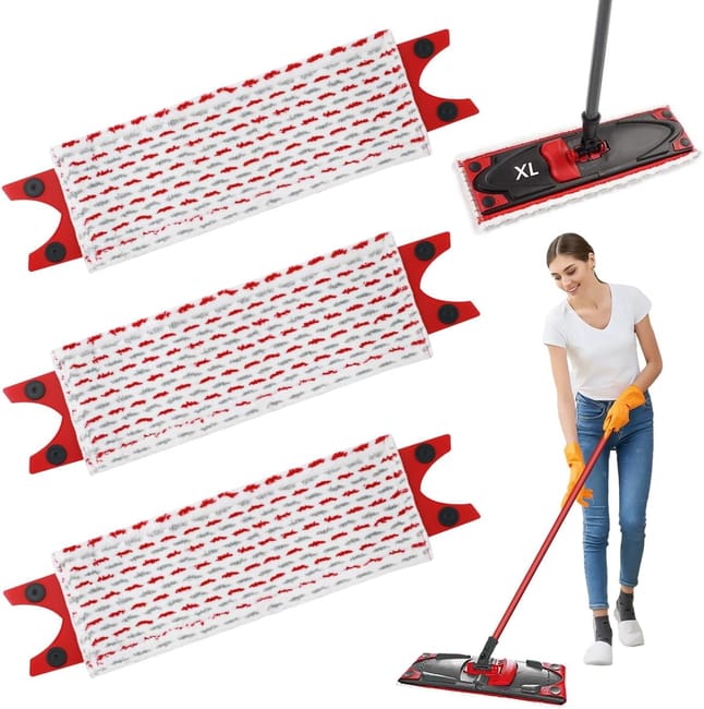 3-częściowy zestaw wkładów Vileda UltraMax XL – chłonny mop z mikrofibry 2 w 1, idealny do podłóg i usuwania plam