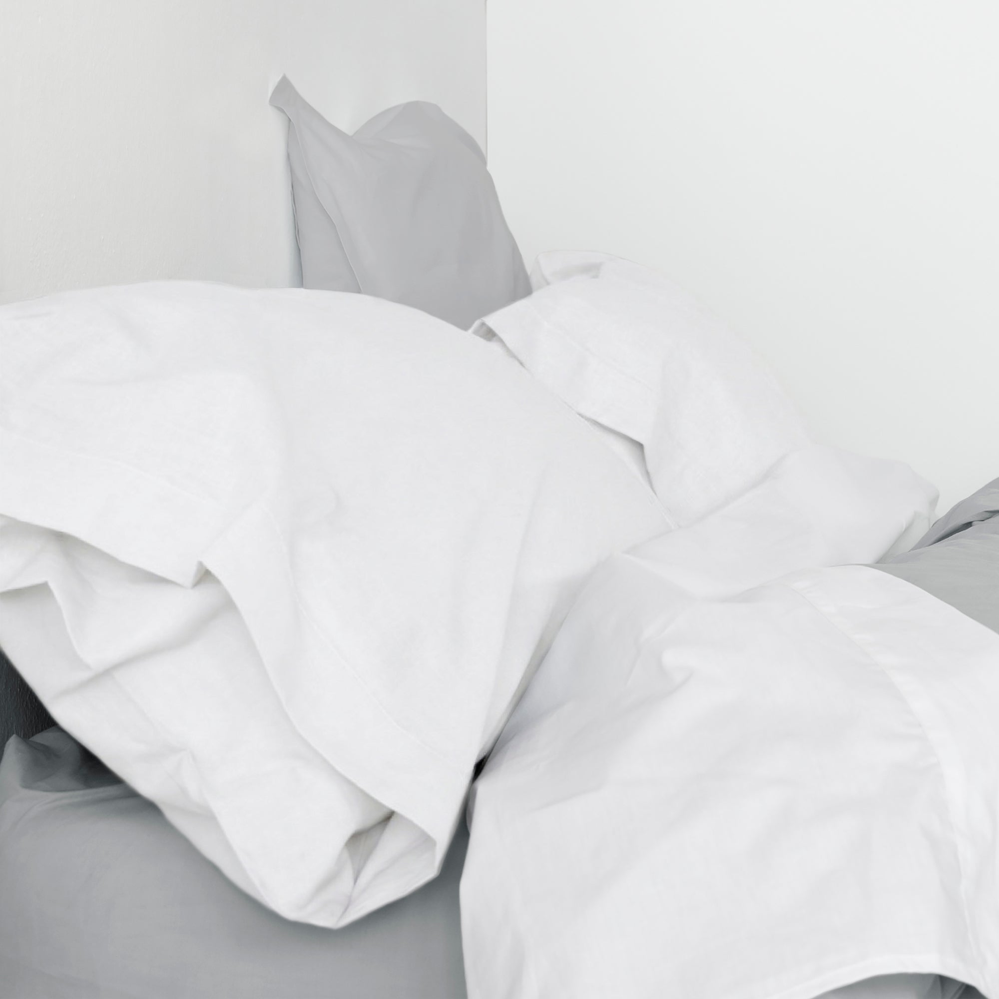 Basic Taie d'oreiller Blanc 50x75 (x2) - 4