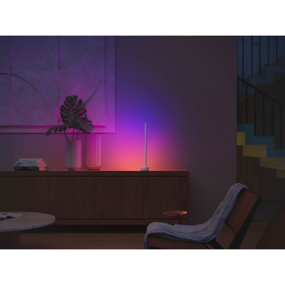 Lampada intelligente Philips Hue W&C Gradient Sign bianca - 5