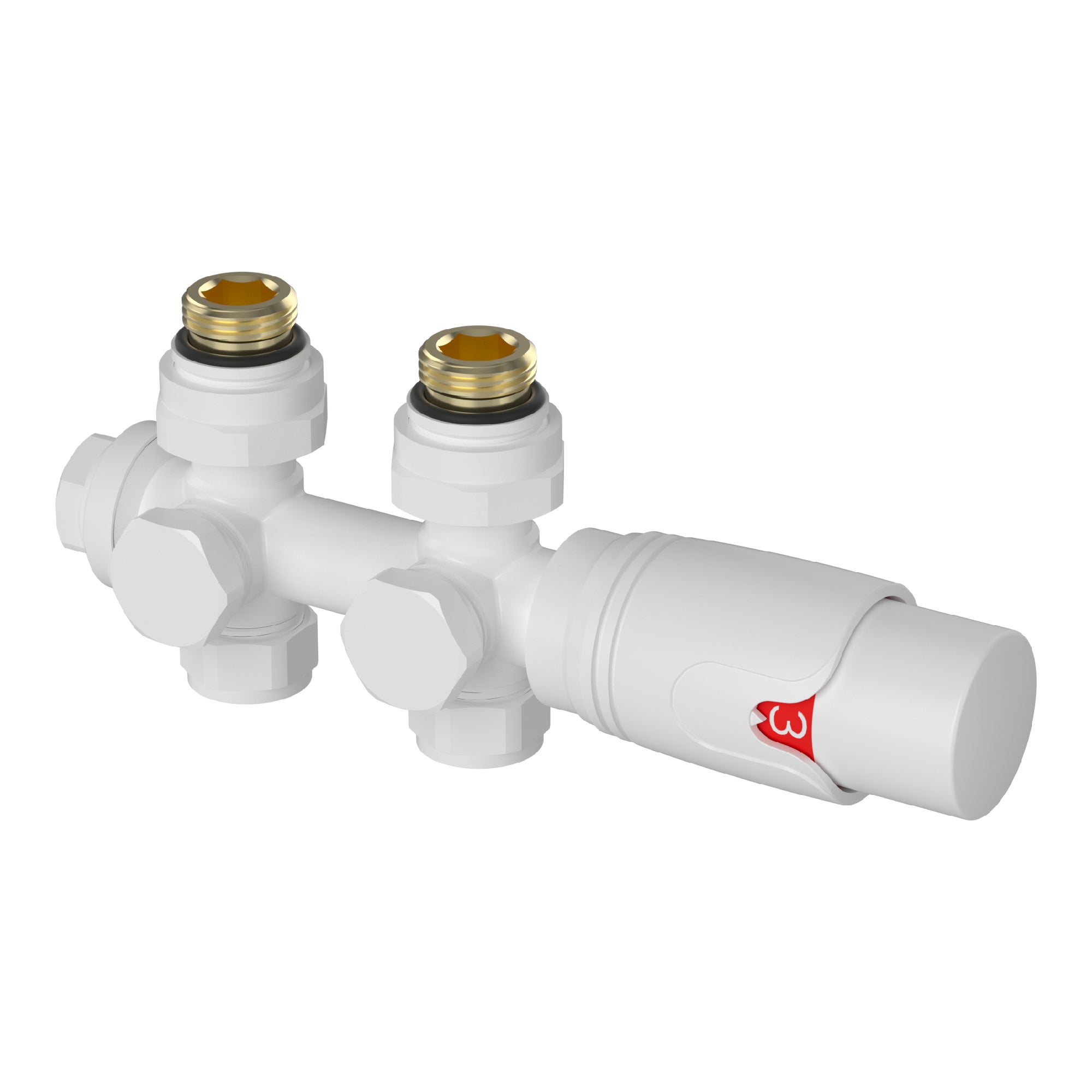 Vanne Mono-bitube Thermostatisable équerre Droite Chromée Avec Queue Et Ecrou Far1436 1 2 45793401