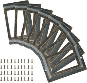 Lot De 2 Poignées De Porte De Grange Coulissantes MIEGUIWOR – Noir, Aluminium Rétro, 148mm