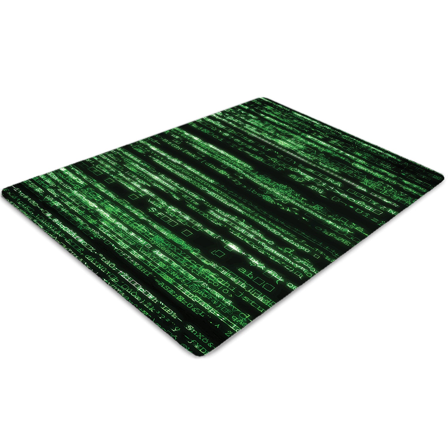 Podkładka pod krzesło biurowe, Cyfrowy ciąg znaków 120x90 cm naturalna – Tulup