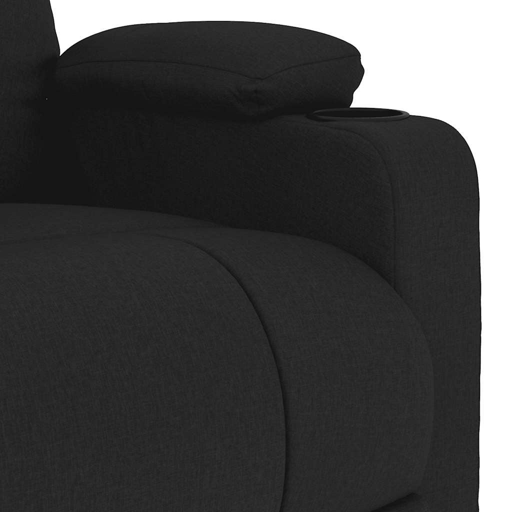 Fauteuil de massage Noir Tissu vidaXL - 6