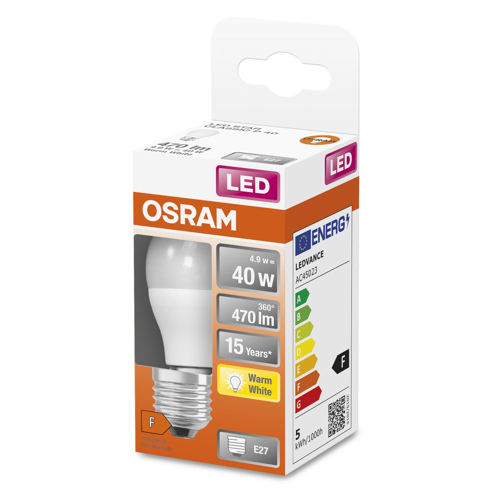 LED SPH DEP.A RADIA.5W E27 CHD BTE OSRAM - 4058075431034 - 3