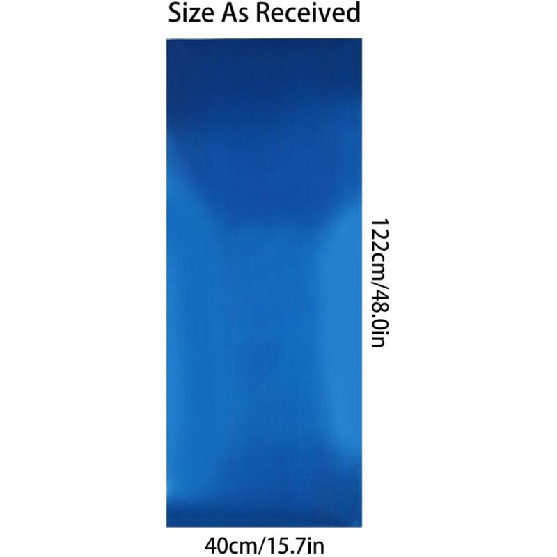 Miroir Autocollant 40 x 122 cm Miroir Adhésif Flexibles Carreaux de Miroir 0.3mm D'épaisseur Feuilles de Miroir Acryliques Autocollants - 5