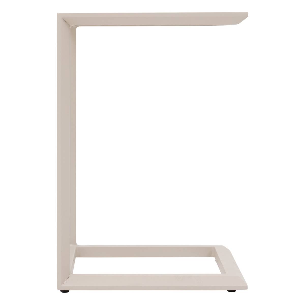 Table d'appoint d'extérieur carré en Aluminium Gris - 5