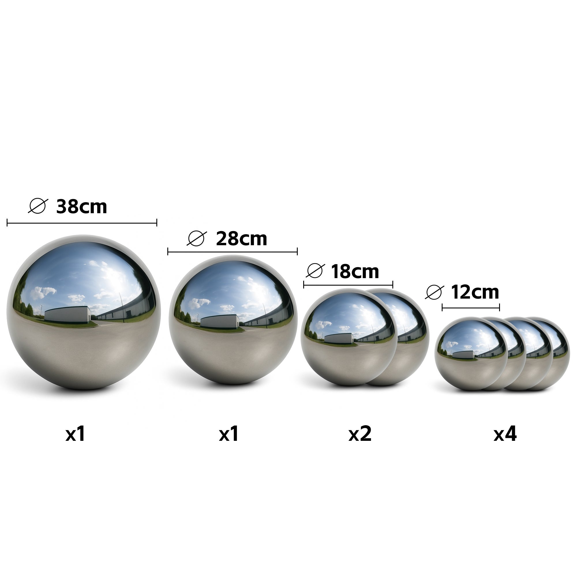 Decorazione Garden Globes Sfera Decorativa In Acciaio Inox Zosenda - Foto 12