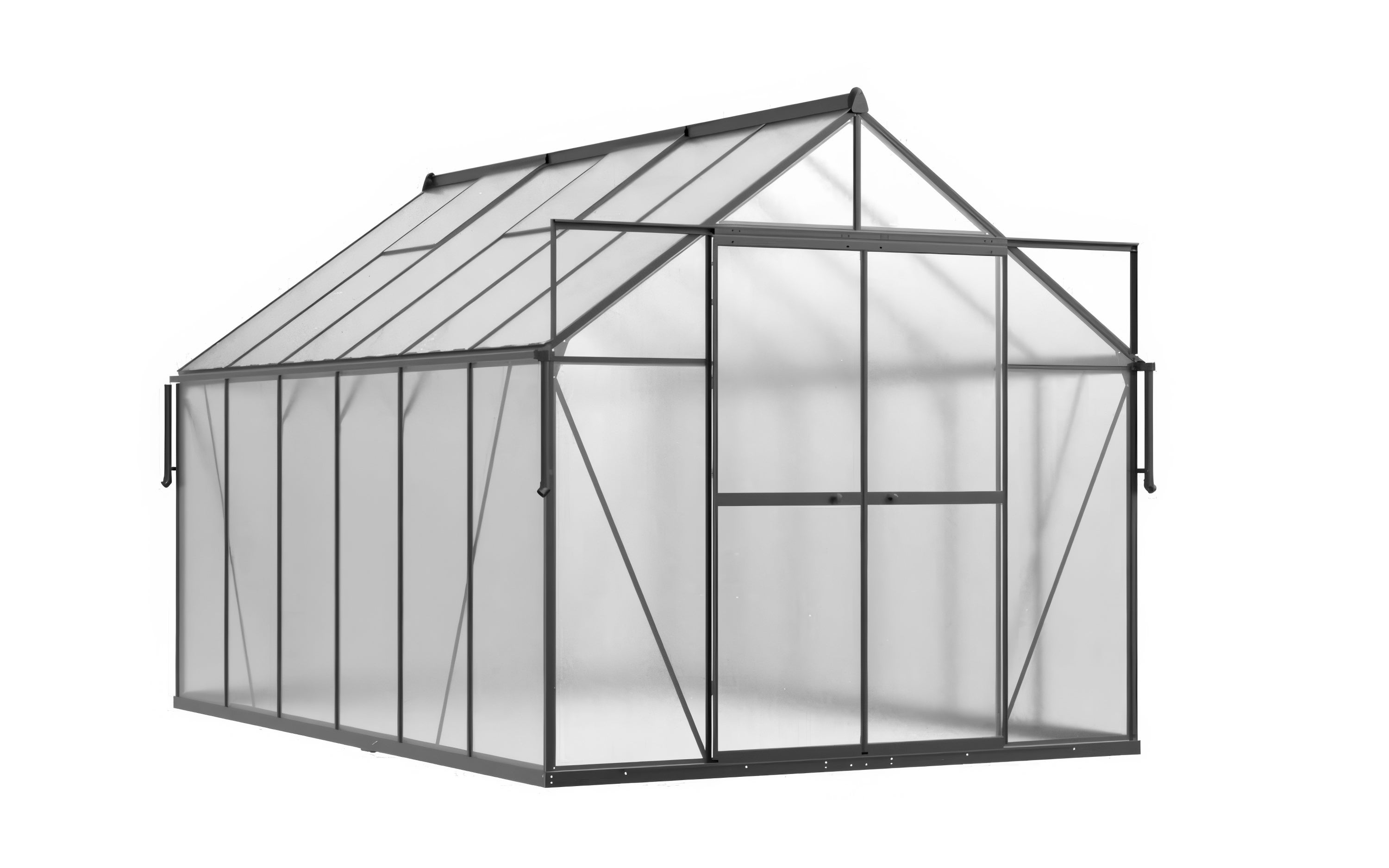 Szklarnia Cultivo z Poliwęglanu 370x244 Ogrodowa Slide-In duża Czarna 1 szt