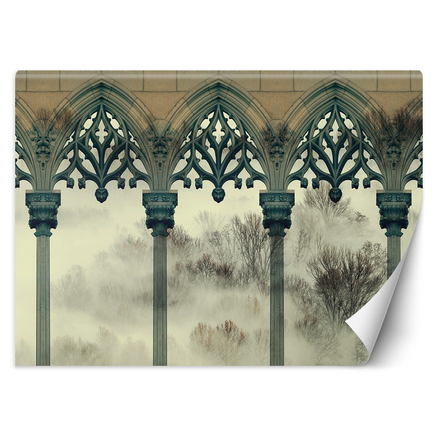 Fototapeta, Las we mgle Filary 450x315