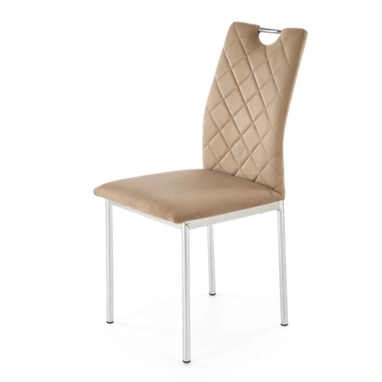 Krzesło tapicerowane K578 VELVET beżowe