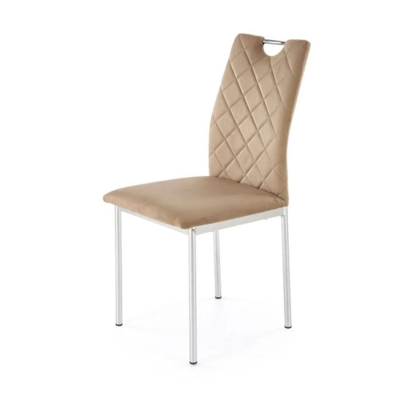 Krzesło tapicerowane K578 VELVET beżowe