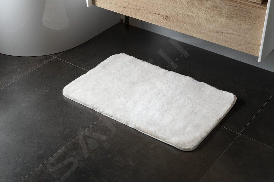 Sapho Accessoires de salle de bains Gedy - Tapis de salle de bains 50 x 80 cm, avec antidérapant, blanc 96FY508002 - 8