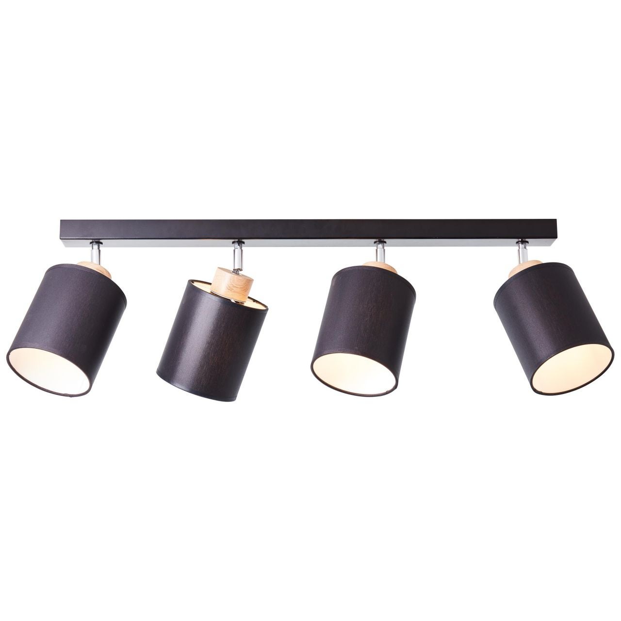 Led Milon Da BRE-Light Milton LED lámpara de techo de superficie 42x42cm negro ...