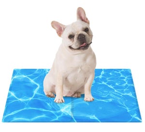 Tapis Rafraîchissant Pour Chien Et Chat - Auto-refroidissant Sans Gel - Taille L 70x55 Cm - Rose - Pour Maison Et Voiture