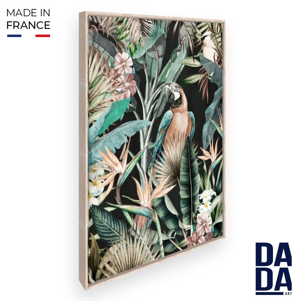 Toile encadrée Paradise tropical / 72x108cm / Cadre Effet naturel ...
