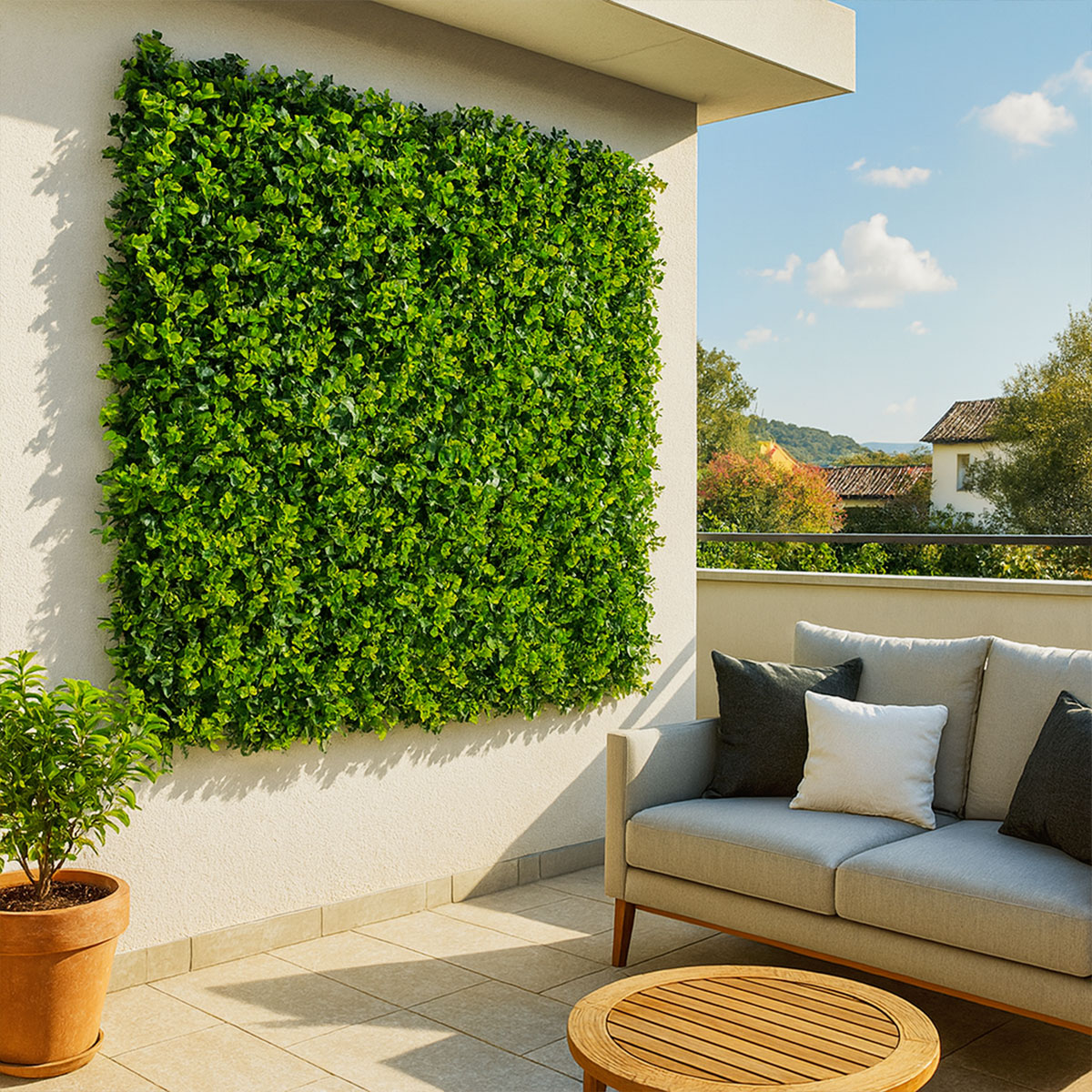 Feuillage artificiel lierre 1 m² – effet le plus naturel pour mur intérieur et extérieur - 10