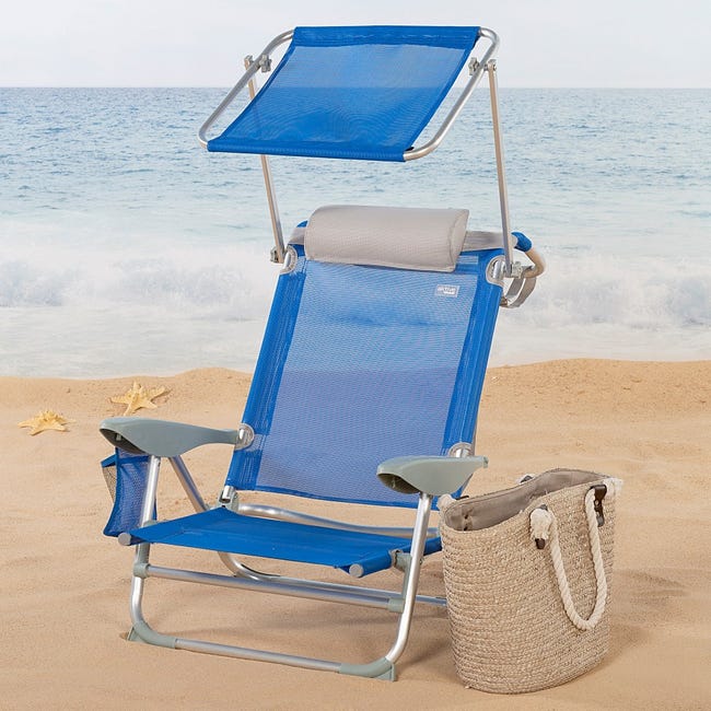 Siège de plage pliable + Housse - Structure Pliable et Confortable Siège de plage pliable + Housse - Structure Pliable et Confortable
