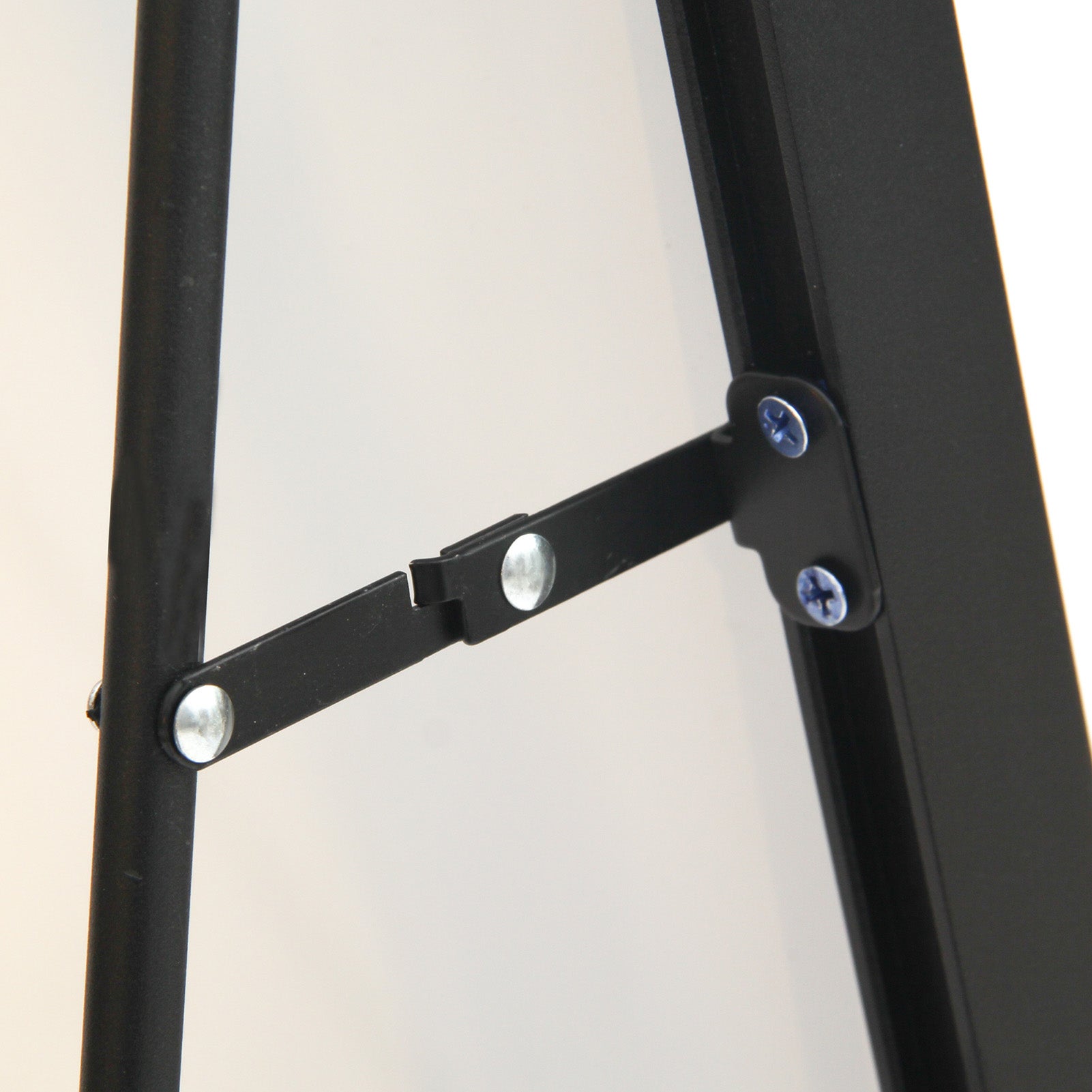Miroir sur pied Rectangulaire 165 x 60cm, Grand Miroir Intégral avec Cadre en Alliage d’aluminium et Verre Trempé pour Chambre, Salon, Noir - 6
