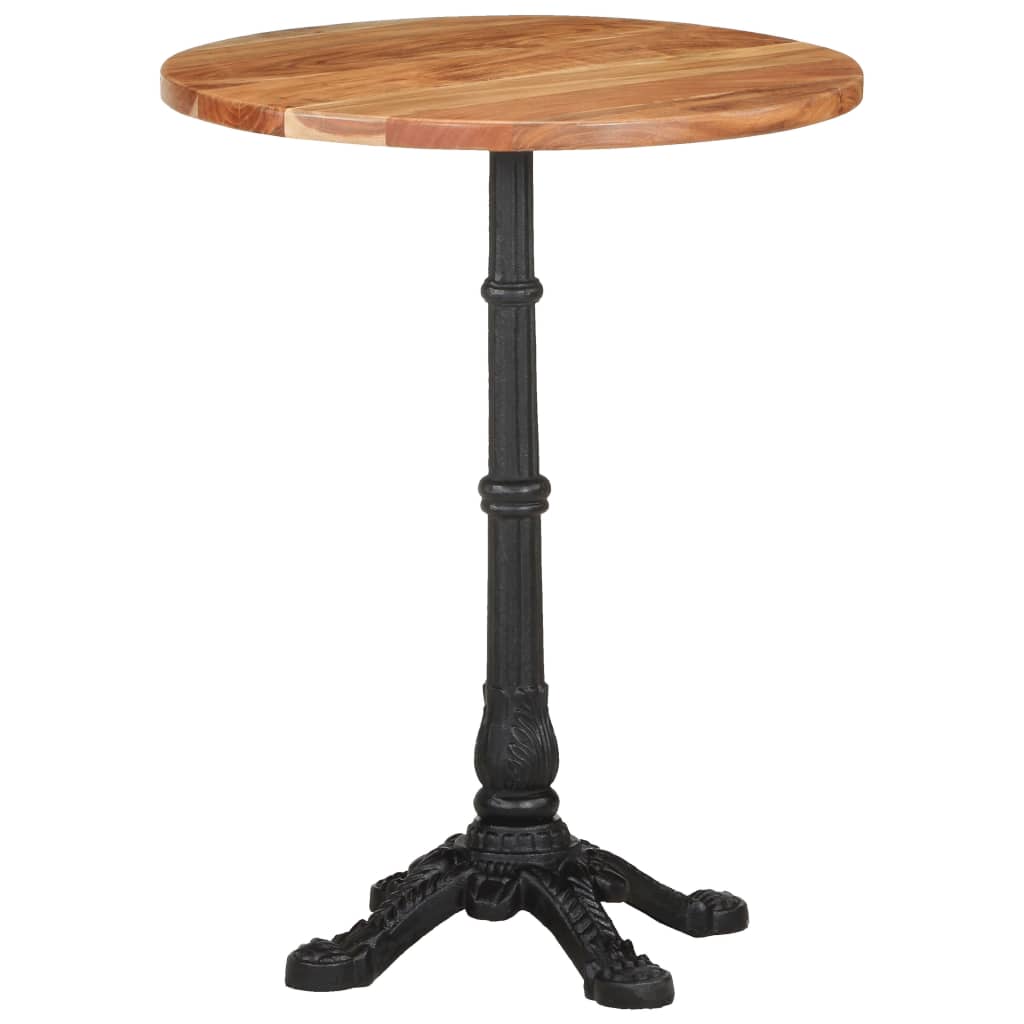 Mesa de bar | Mesa de bistrô Ø60x76 cm madeira de acácia maciça CFW734331 - 2
