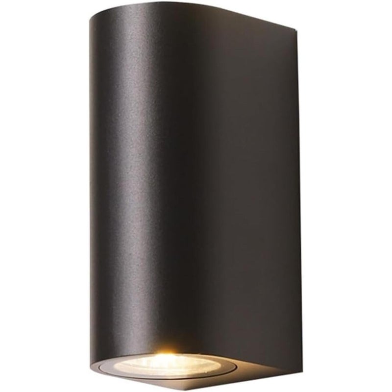 Kinkiet nocny - Lampa ścienna do sypialni i salonu - Czarna okrągła, podwójna głowica - 1