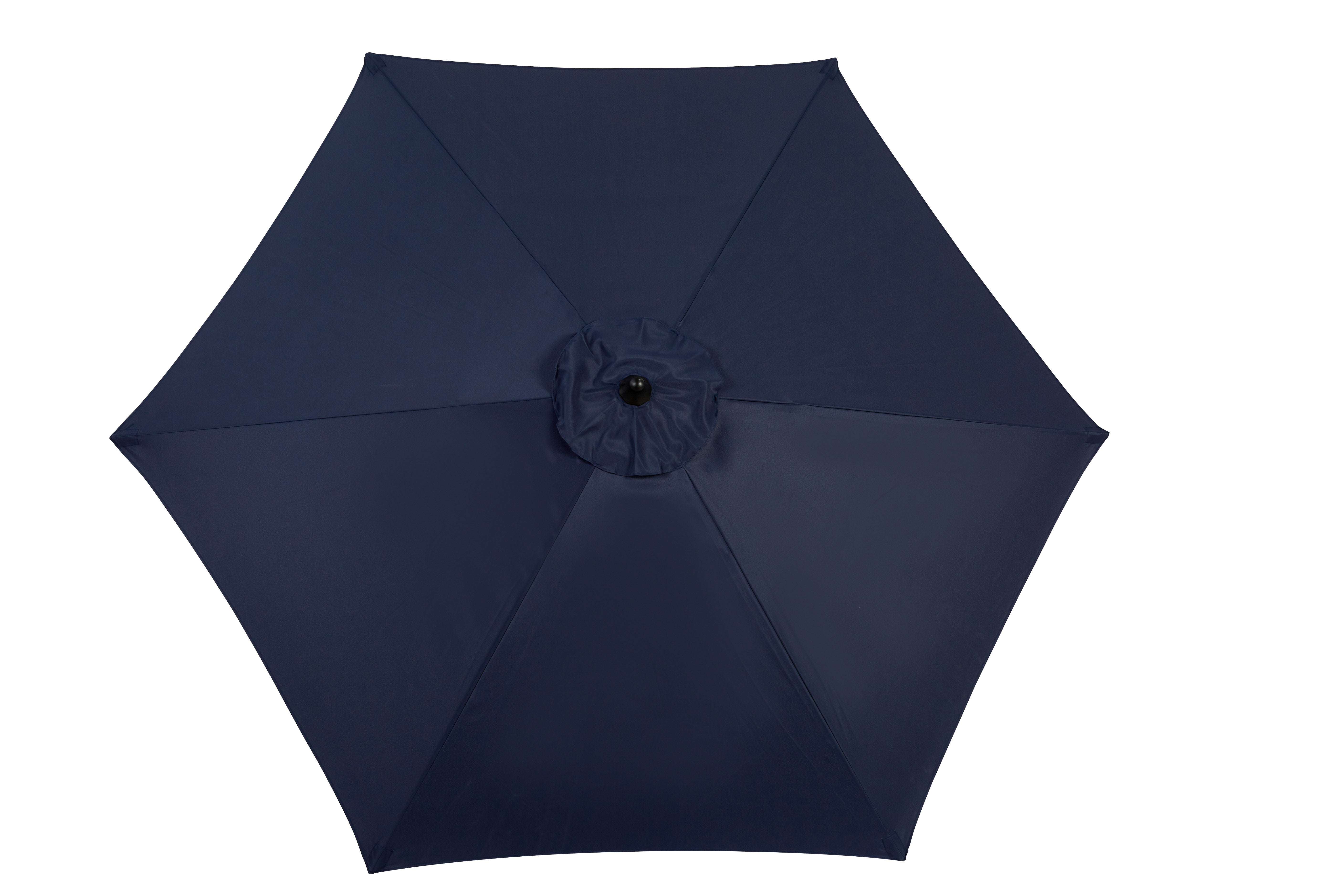 Parasol de jardin, parasol de balcon, parasol de soleil, rond, hauteur 250 cm, surface de couverture : 264 cm, système de manivelle (sans la base) - 9