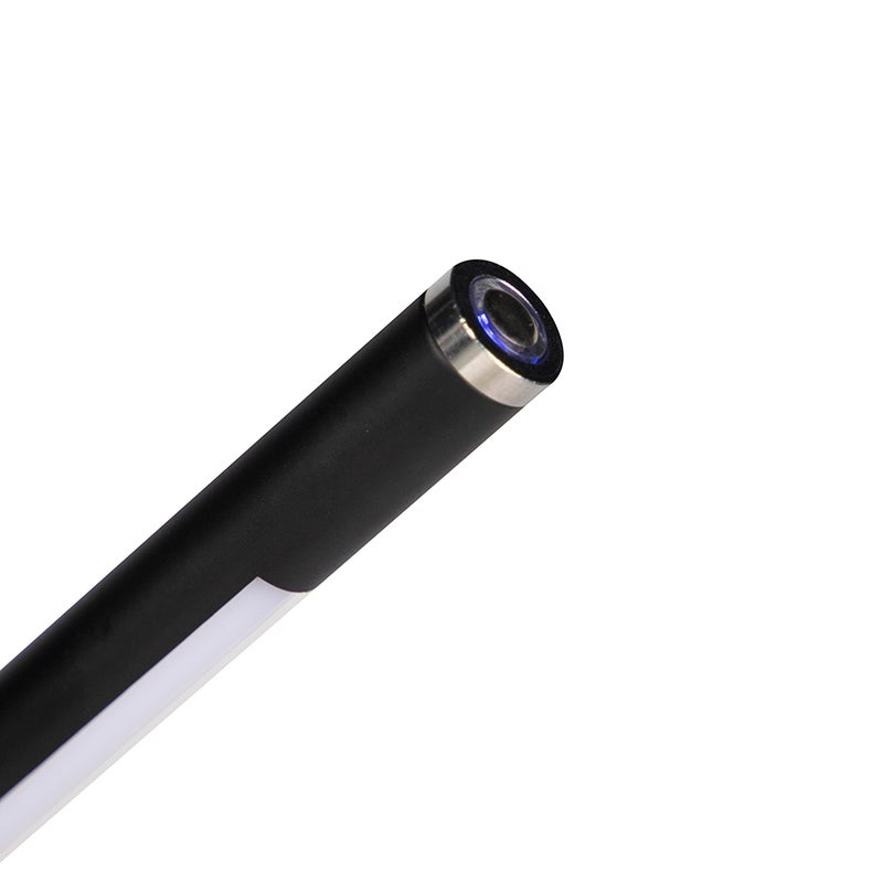 Qazqa moderne lampadaire - Berdien Fl - noir, led intégrée 6w incluse, Integrated led, dimmable, 163cm, idéal pour le salon - 4