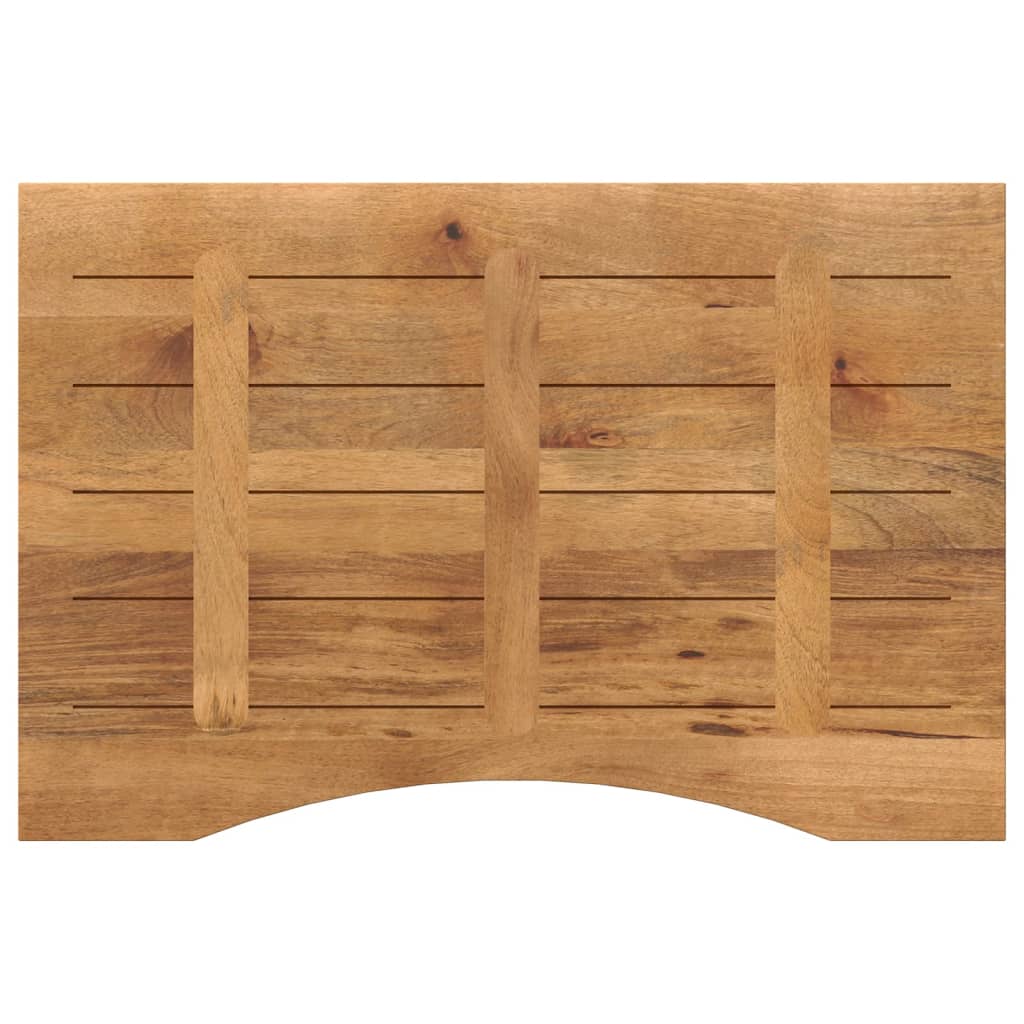Maison Exclusive - Dessus de bureau avec courbe 80x60x2,5 cm manguier massif brut - 5