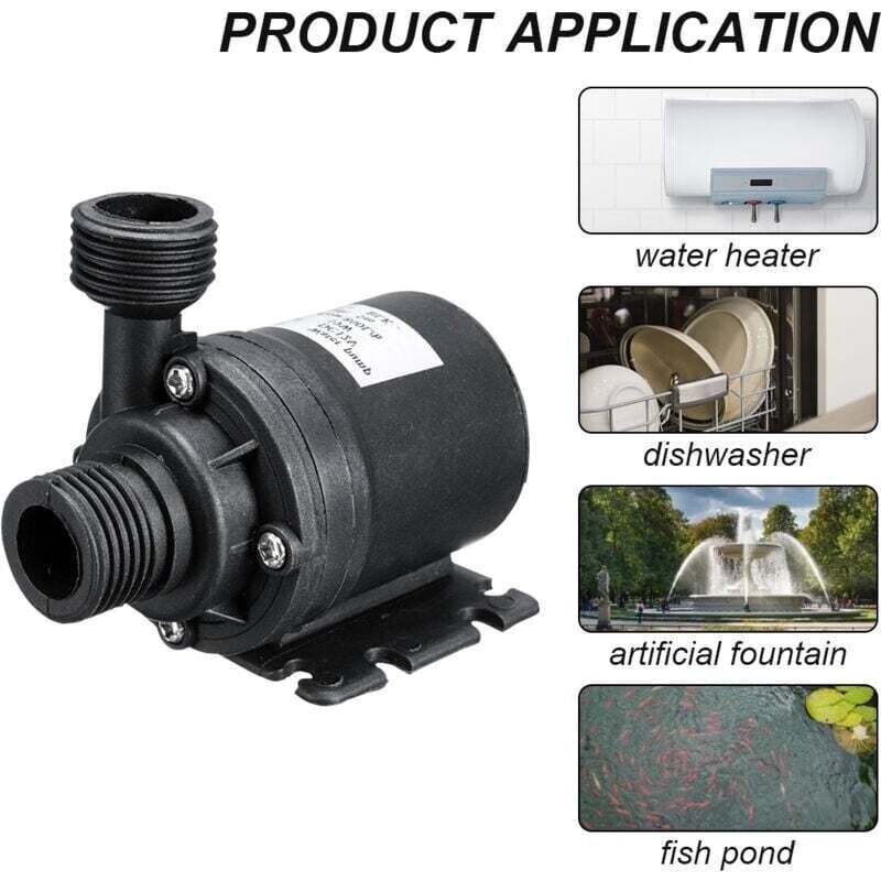 Pompe solaire sans balais 800L/H 50W Débit max 800L/H Ascenseur d'eau jusqu'à 5m Pour aquariums et fontaines de jardin - 5