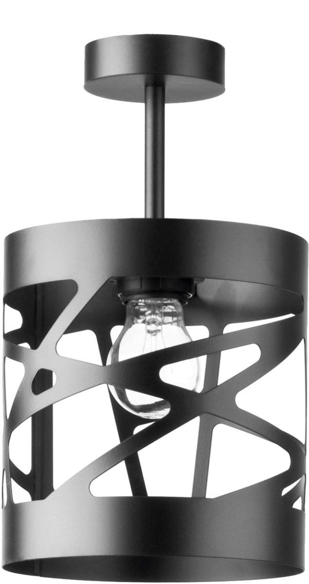 Lampa sufitowa wisząca Moduł Frez szara 1xE27x15W dekoracyjna wym: 34 x 17,5 x 17,5 cm metal SIGMA