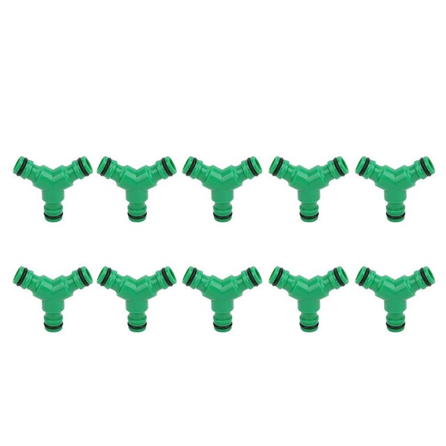 Ribiland Raccordo A 3 Vie Per Irrigazione Giardino - Deviatore In Plastica Con Rivestimento Soft-Touch Antiscivolo, Modello 1205 - 5