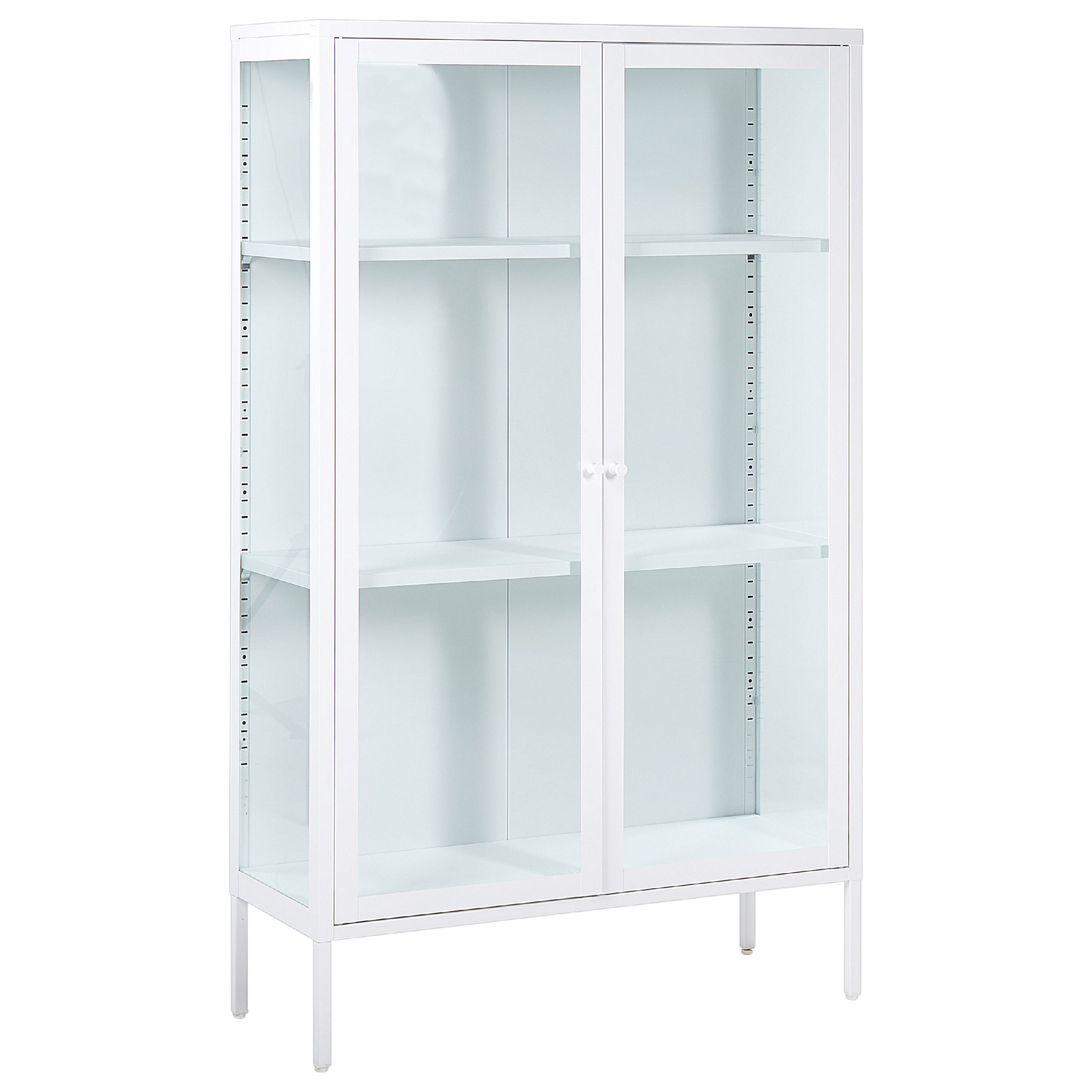Vitrine en verre NASH Métal 90 cm Blanc | Leroy Merlin