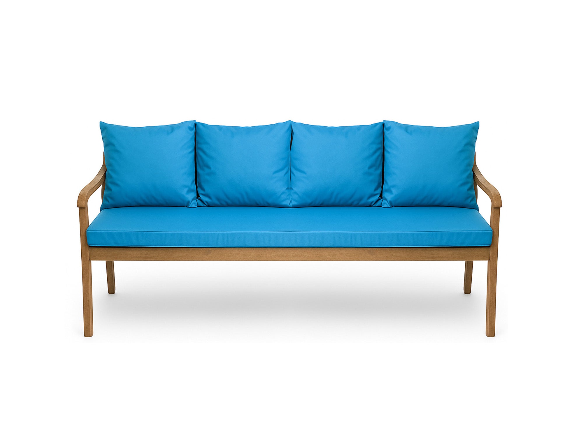 Poduszka ogrodowa na ławkę 170x60x50cm poduszka na meble ogrodowe niebieska, poduszka na balkon taras, poducha ogrodowa na huśtawkę