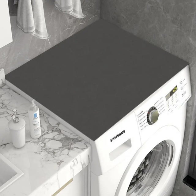Tapis de protection antidérapant et anti-poussière pour machine à laver, réfrigérateur et cafetière - Surface en silicone facile à nettoyer (1 pièce)