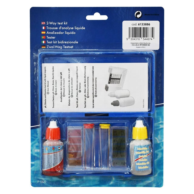 Haofy Kit Tester Per Piscina E Spa – Misura PH E Cloro, Portatile Con Reagenti