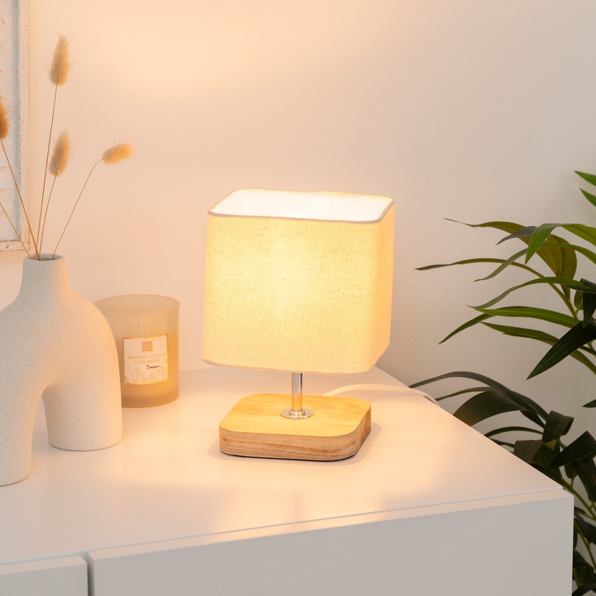 Lampe à Poser en Bois 