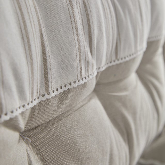 Tête de lit coussin coton uni CHARME - 8