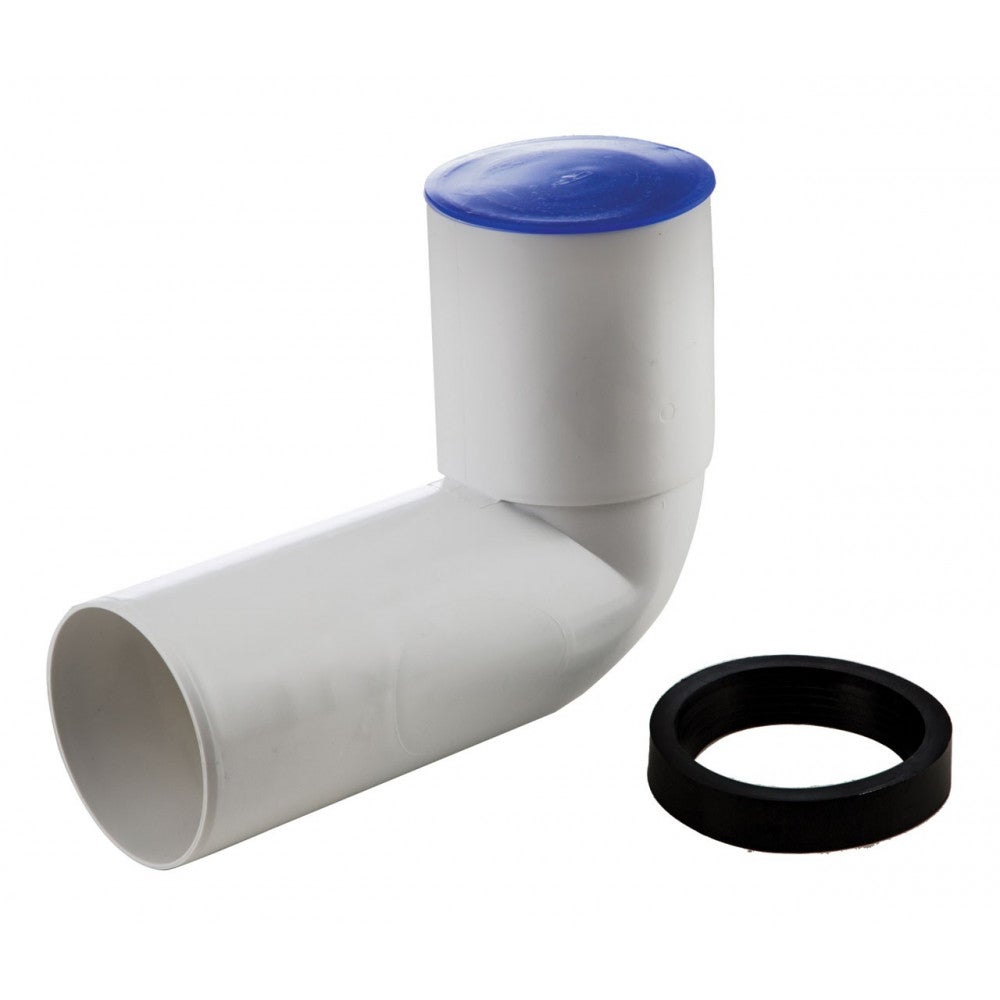 Curva Di Scarico WC PVC Rosso 2 Attacchi - 100mm E 40mm Per Impianti Idraulici - Foto 4