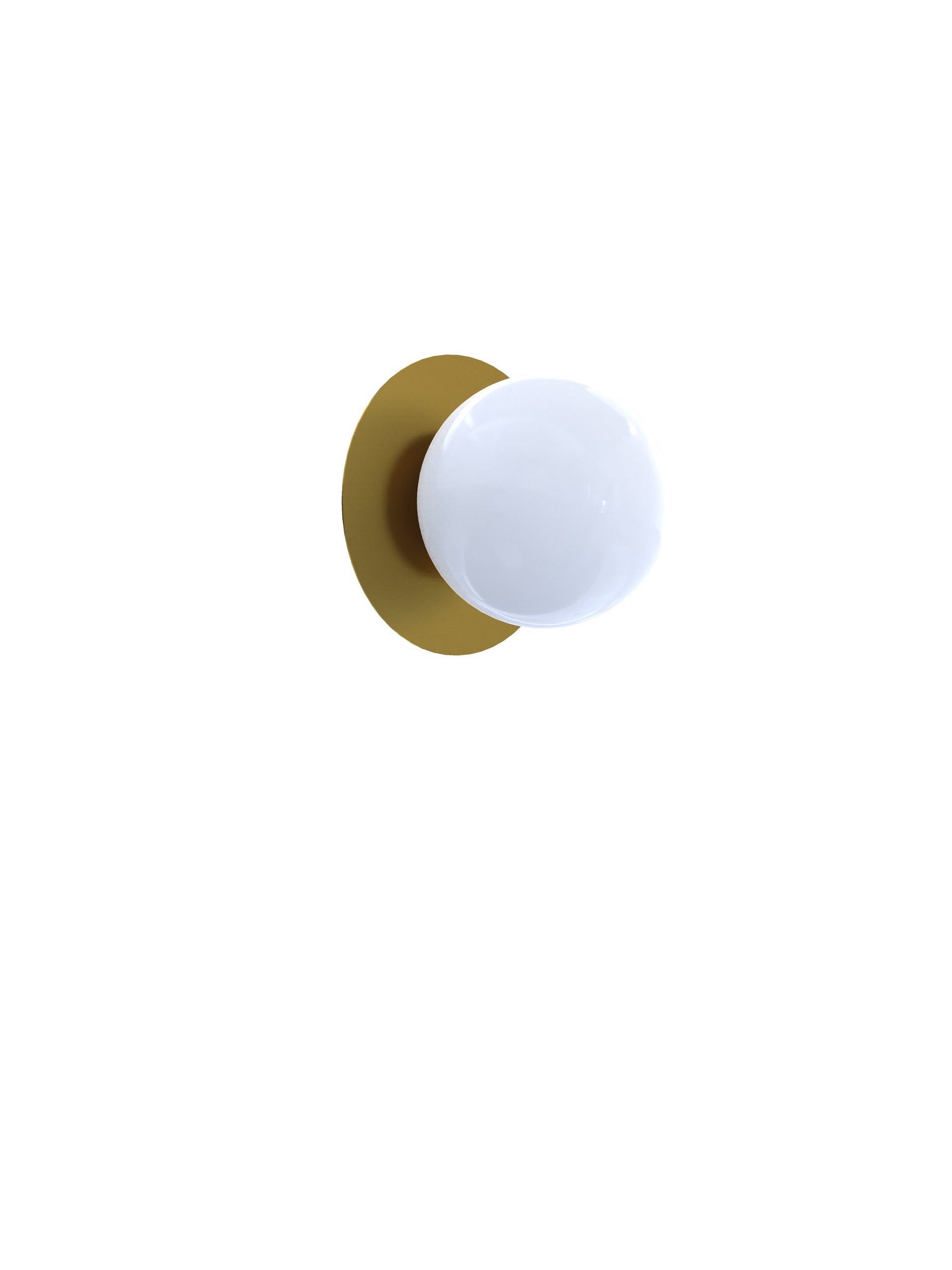 Applique Lune G9 ERCALTO Laiton/blanc - 2