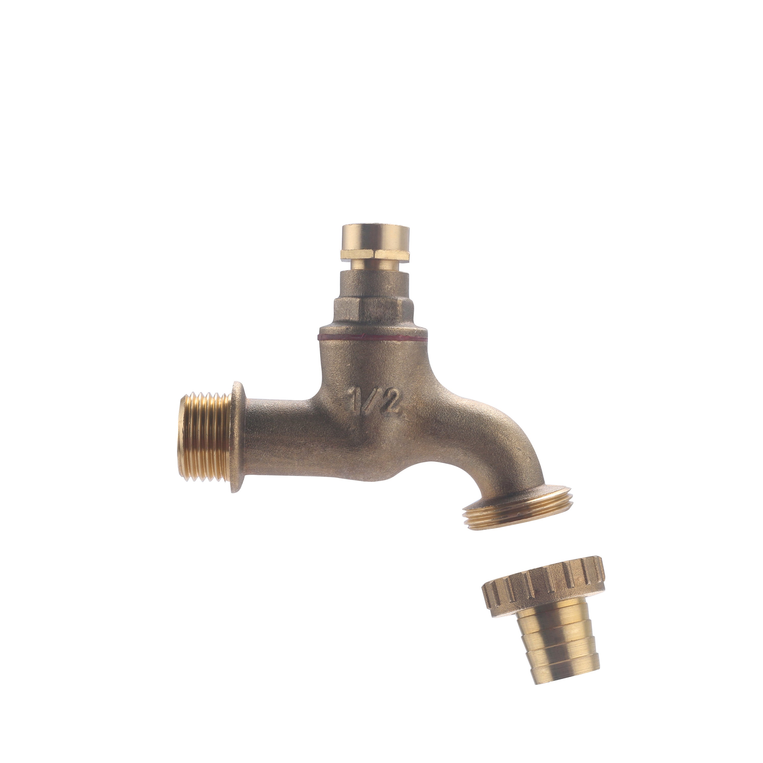 Robinet Extérieur avec Tête Cache Entrée mâle 15x21 - mâle 20x27 + raccord au Nez Ø15 QUICK PLOMBERIE - 5