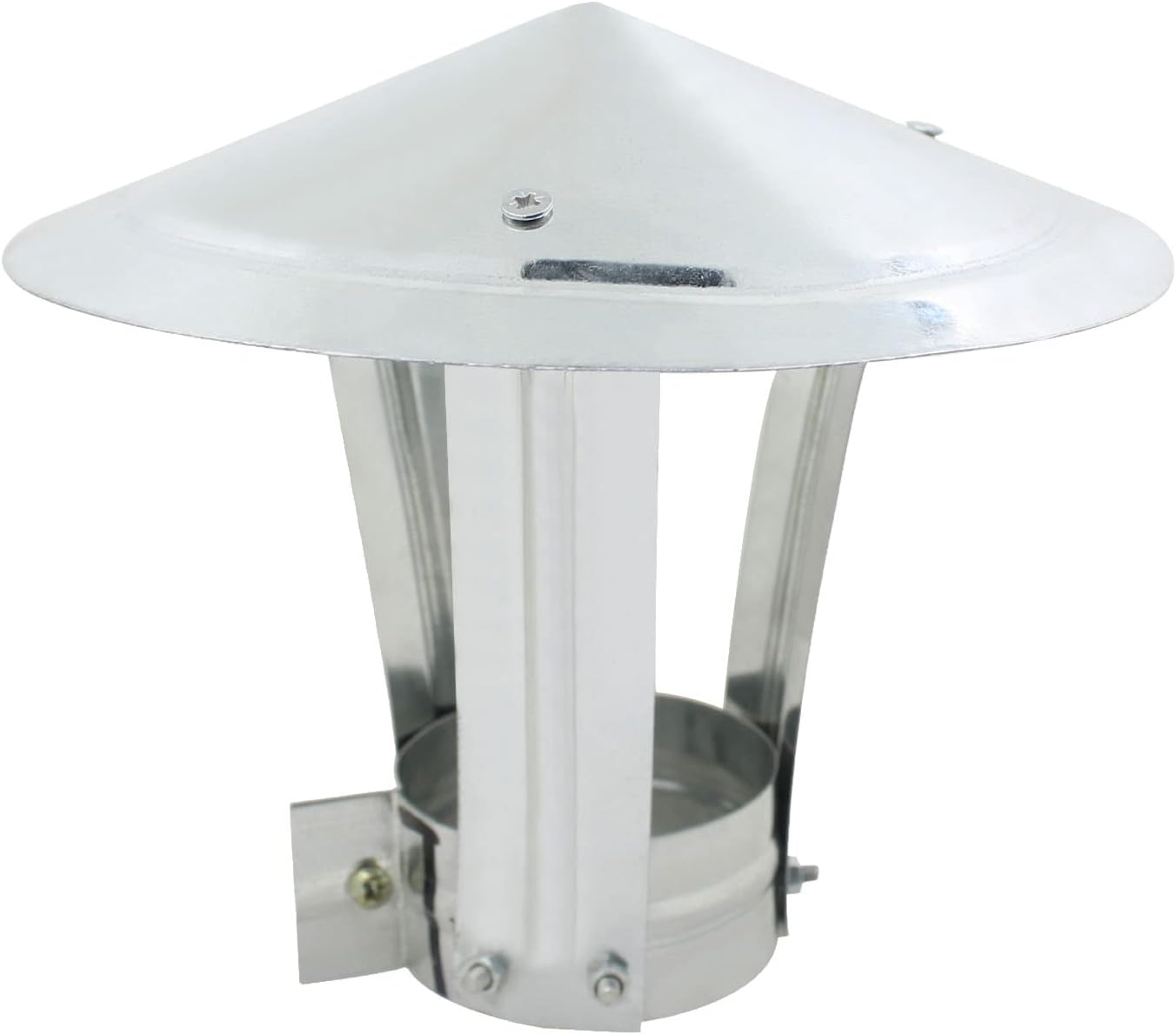 Tapa de chimenea de 80 mm de diámetro interior para lluvia, terminal vertical, cubierta de chimenea para estufa de pellets de madera, tapa para h