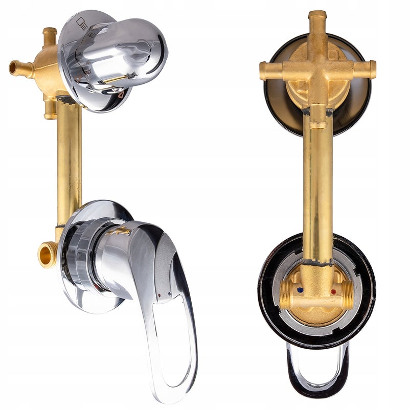 BATERIA ZAWÓR GŁOWICA MIESZACZ DO KABINY Z HYDROMASAŻEM 14,5 CM 4 FUNKCJE