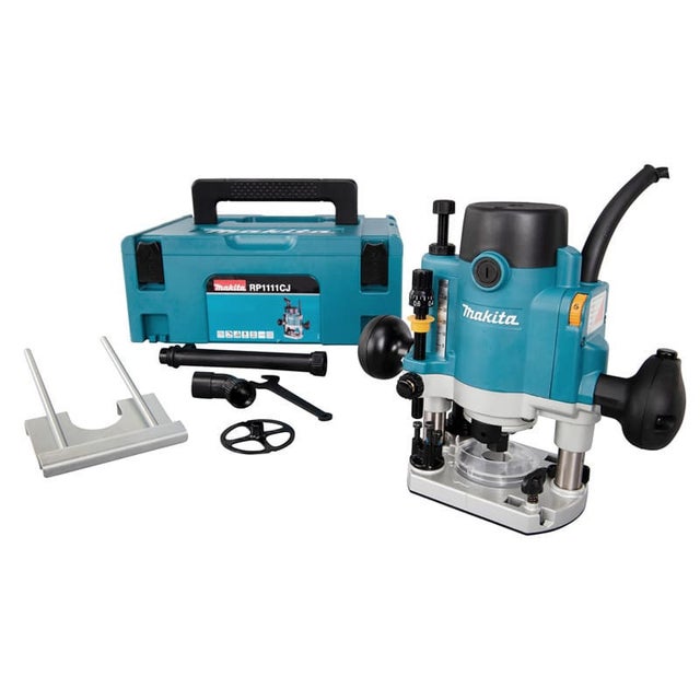 Défonceuse 1100W Ø 6/ 6,35 / 8 mm en coffret MAKPAC - MAKITA RP1111CJ