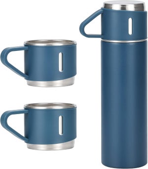 Tazza Termica Termos In Acciaio Inox 500 Ml - Per Caffè E Tè, Isolata, Senza BPA, Per Auto E Ufficio, Nero - 2