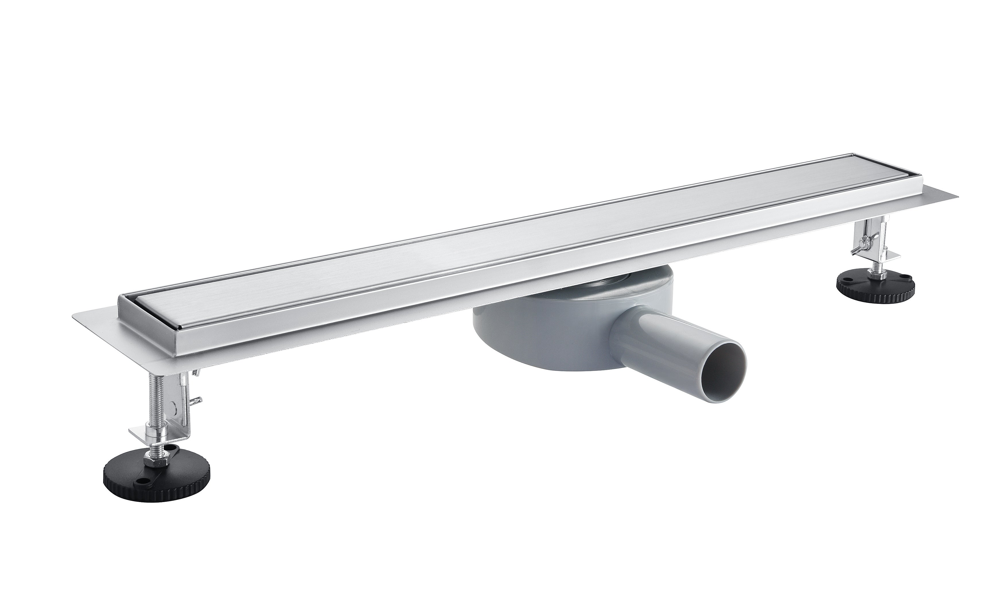 AICA caniveau de douche en acier inoxydable italien 2 en 1+siphon 360°, Siphon de drainage, réglable en hauteur avec désodorisant - 100 cm - 5